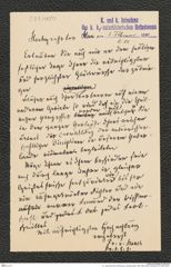 k.k. naturhistorisches Hofmuseum, Intendanzakten 1885-1896 (Hauer), Aktenzahl Z.81/1890, Seite 1